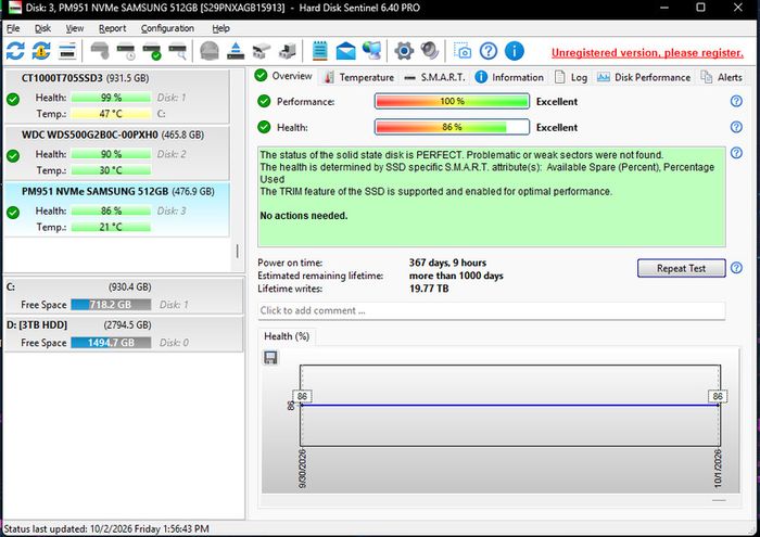 Samsung Pm951 512gb Nvme Ssd