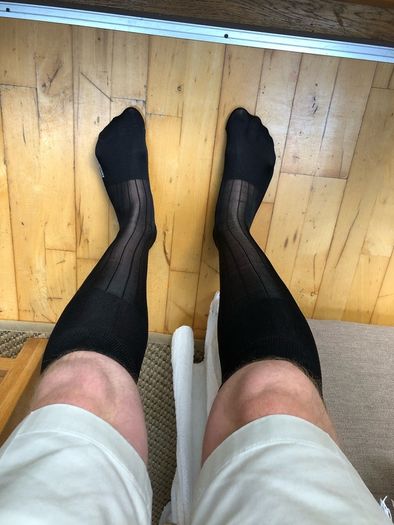 Sheer Socks Over The Calf for Men