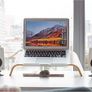 Kanto YU2 3 Inch 2-Way Powered Desktop Speakers - Gloss White + S2W Desktop Speaker Stands Image 2