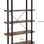Sturdy 5-Tier Living Room Industrial Design Bookcase - Free Delivery Nationwide Image 2