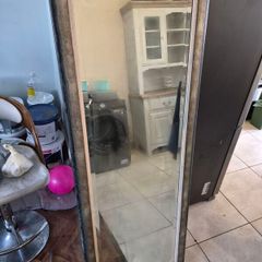 Large mirror in frame