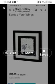 New in Wrapping Slatecraft Galway Box Picture Spread your wings