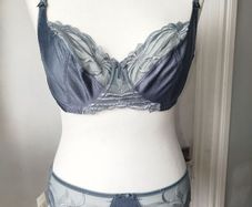 Fantasy Lily grey balcony bra size 38G 12euro and brief size M 6 euro BNWT