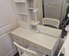 dressing table with chair