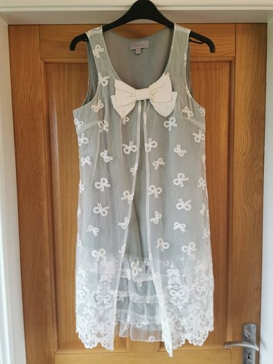 Charming Lace Overlay Dress