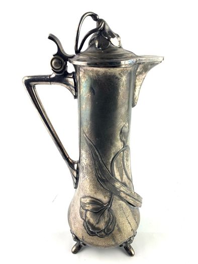 Rare antique art nouveau WMF claret jug