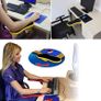 Ergonomic Adjustable Computer Desk Extender Arm Wrist Rest Support/Mouse Pad Desk Chair System Computer Armrest Wrist Rest (Black/ Yellow) Image 6
