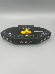 Universal 3 AV Port in 1 Video Game Selector Switch Splitter RCA  B/S-001