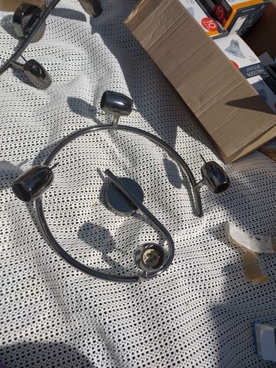 Two Ceilings lights with lots of GU10 bulbs
