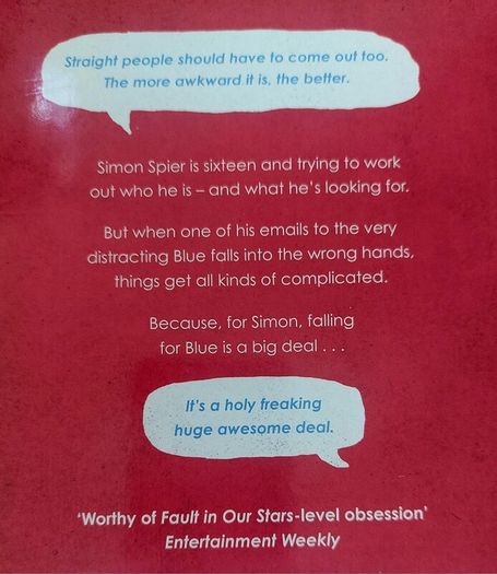 Love Simon.  Becky Albertalli