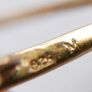 Vintage 925 Sterling Silver Gold Plated Amethyst Hook Drop Earringss Image 4