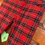 Topman Red Tartan Stretch Skinny Trousers Size 28S W28 L30 New Image 5