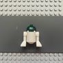 lego Star Wars sw1400 Astromech Droid, R4-P44 minifigure- Dark Silver Band Around Dome Image 2