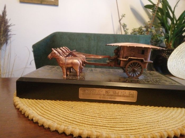 Ancient Chinese Qin Copper Bronze Chariot And Horses Model 1 Of Emperor Qin Shi Huang Gift