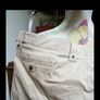Dunne stores cream stretch cotton skirt, new never worn with Stretch. Image 3