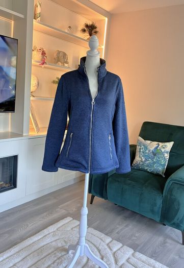 Regatta Womens Mellrey Full Zip Fleece Jacket Navy Blue Size UK 12 / EU 38