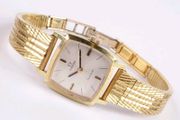 Omega Geneve 511.385 Square Cal 620 Gold Plated 20mm Manual Wind Watch Working