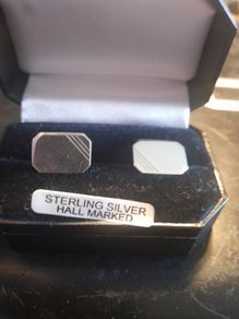 silver cufflinks