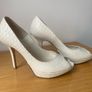 Christian DIOR Beige Python Embossed Nubuck Miss Dior Pumps Size 37 (4,5 UK) Image 9