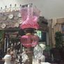 Elegant Victorian Cranberry Glass & Brass Banquet Oil Lamp Image 3
