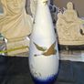 Beautiful 1930s SylvaC Ceramics pottery Misty Morn pattern. It is decorated with hand-painted flying ducks or mallards over reeds. Image 2