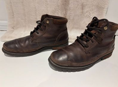 Caterpillar brown leather boots - good condition