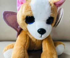 Keel Sparkle Eyes Puppy with Glitter Wings