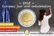 Belgium 2 Euro Commemorative Coin 2015 - European Year of Development. Coincard. BU