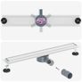 Shower Drain 2-in-1 with 360 Siphon Silver 80 cm Image 3