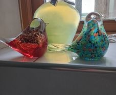 Murano Glass Bird Pair