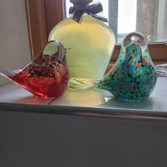 Murano Glass Bird Pair