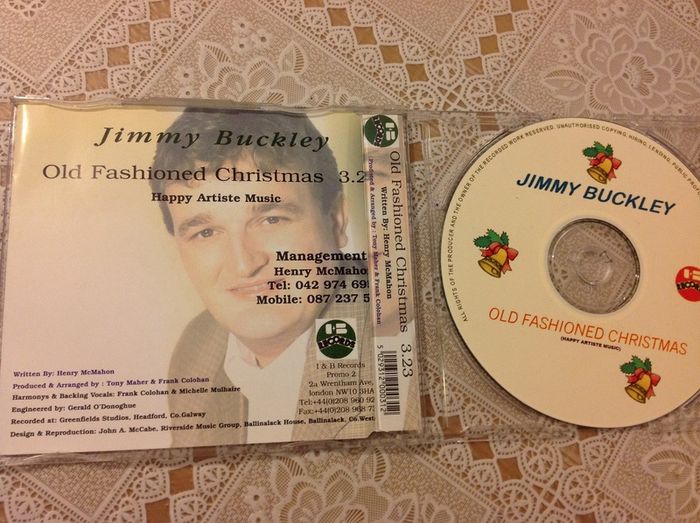 Old Fashioned Christmas.    Jimmy Buckley single CD.