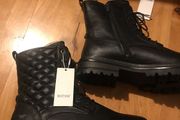 Mustang Black Quilted Ankle Boots 44EU brand new