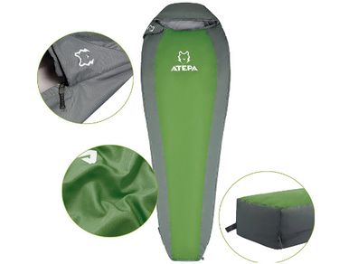 Compact 1000 Ultra-light Mummy Sleeping Bag 2-3 Seasons for Camping
