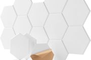 FREE EXPRESS SHIPPING Sound Proofing Panels 12 Pack Hexagon Self-Adhesive Soundproofing Panels Acoustic Foam Panels High Density Acoustic Panels for Recording Acoustic Treatment Sound Absorbing Panels 12" X 10" X 0.4"