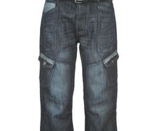 Airwalk CavCarg Men's Dark Wash Denim Shorts - Size XXXXL - Brand New & Tagged