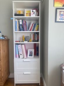 Ikea bookcase with drawers