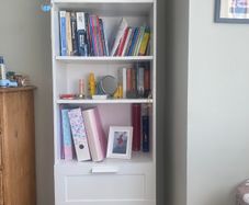 Ikea bookcase with drawers