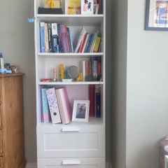 Ikea bookcase with drawers