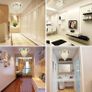 Crystal Chandeliers Lighting, K9 Chandelier Crystals Ceiling Lights, 300mm, Bead Lampshade with Clear Acrylic Jewel Droplets, Flush Mount LED Ceiling Light for Dining Room Bedroom Livingroom (FREE POSTAGE) Image 2