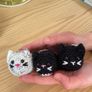 Cute Cat Kitten Keychain Handmade Gift Image 5