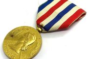 Vintage Gilded Bronze French Railway Medal