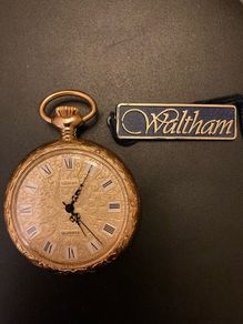 Pocket watch / desk clock. Roman numerals. Brand new.