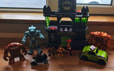 Imaginext Batman and Arkham Asylum Villains and Vehicles