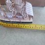 Vintage wooden ship Handmade handpainted wood and metal ship White ship Primitive Ship figurine Decorative Wooden Ship Souvenir Wood boat Image 2