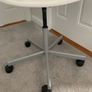 White chair on wheels Image 2
