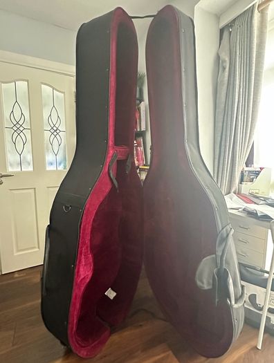 1/2 double bass rigid case
