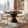 Velvet Dining Chairs Set of 2 (Multiple Colours) Image 9