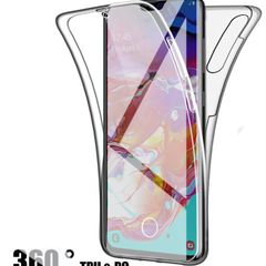 360 Double Silicone Case For Samsung Galaxy A21S A41 A70 S20 Full Cover Body Front & Back Clear Cover FREE POST