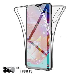 360 Double Silicone Case For Samsung Galaxy A21S A41 A70 S20 Full Cover Body Front & Back Clear Cover FREE POST